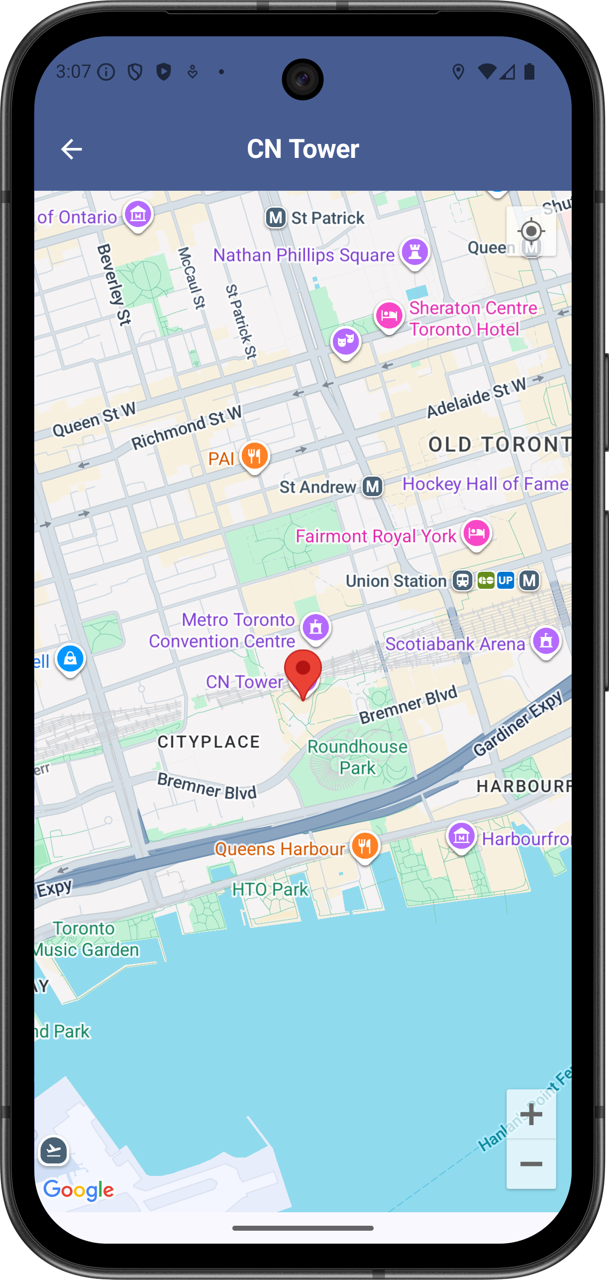 Android Map App Screenshot 3